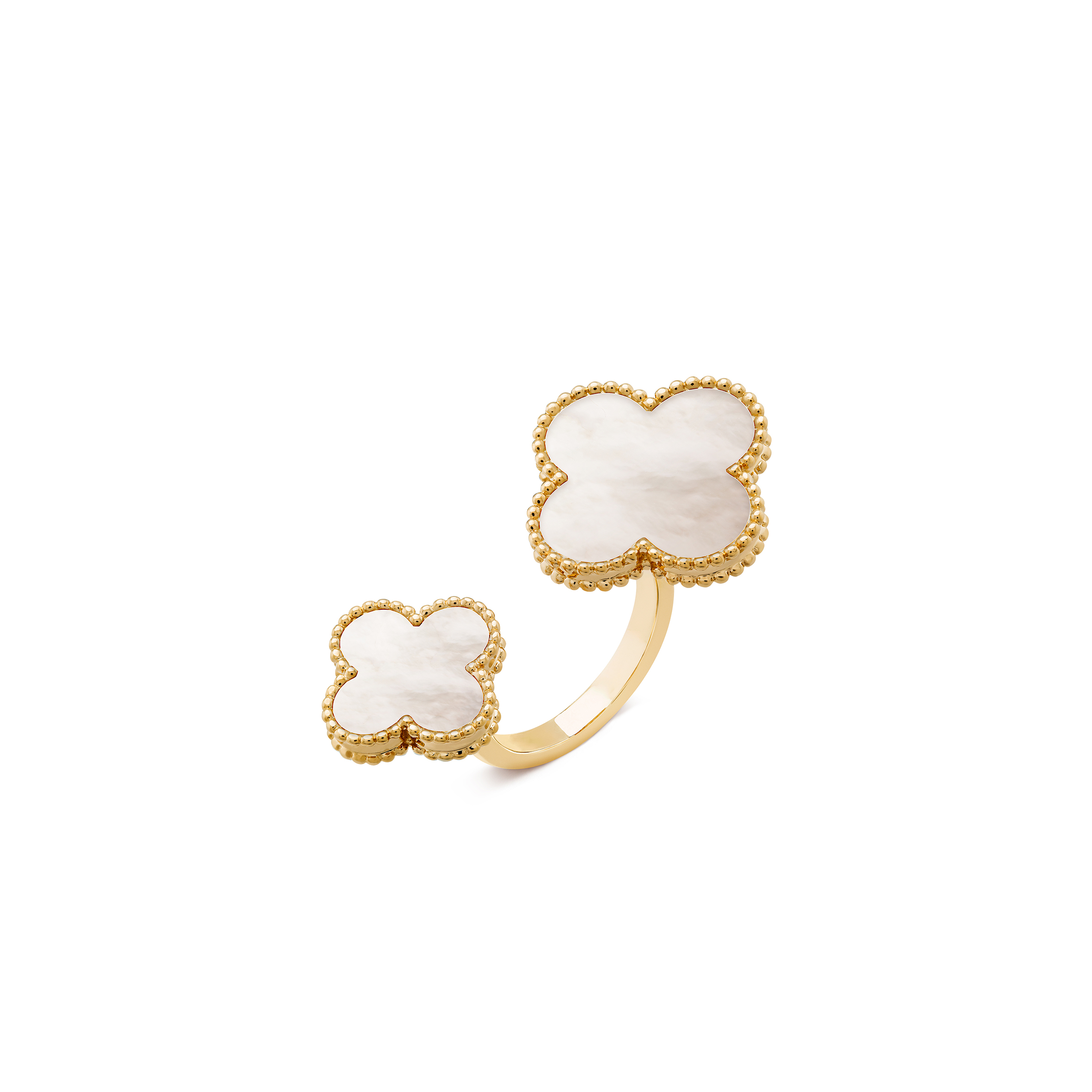 VAN CLEEF  ARPELS MAGIC ALHAMBRA BETWEEN THE FINGER RING - YELLOW GOLD, MOTHER-OF-PEARL  VCARN05500